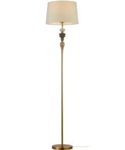 Klasyczna lampa podłogowa do salonu FL-84678A-AB MOREN | Kaja*Sklep Kaja Best