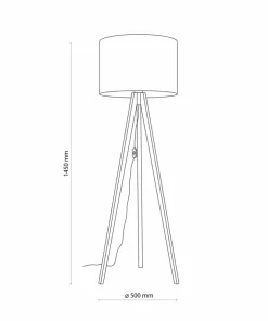 Klasyczna lampa podłogowa z abażurem TK 16008 GRAND SOSNA | Kaja*Sklep Kaja Cheap