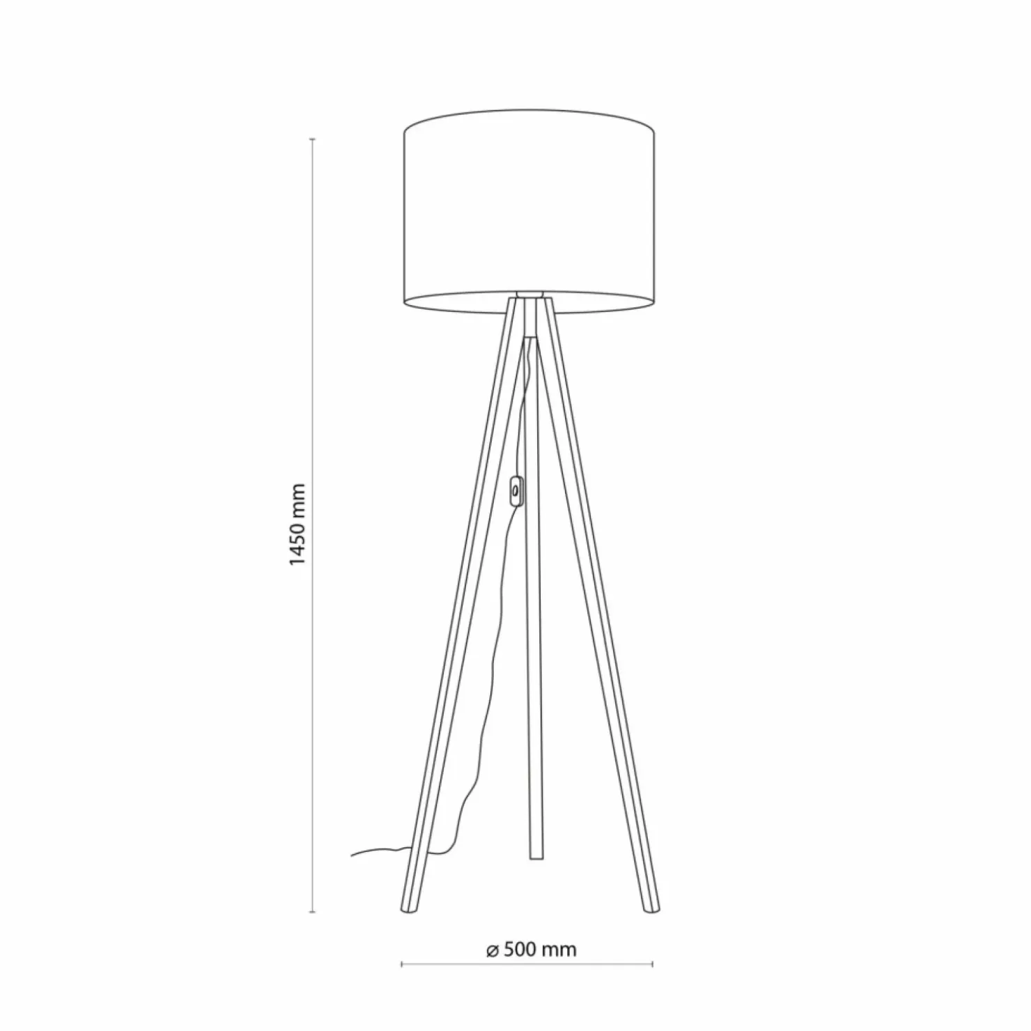 Klasyczna lampa podłogowa z abażurem TK 16008 GRAND SOSNA | Kaja*Sklep Kaja Cheap