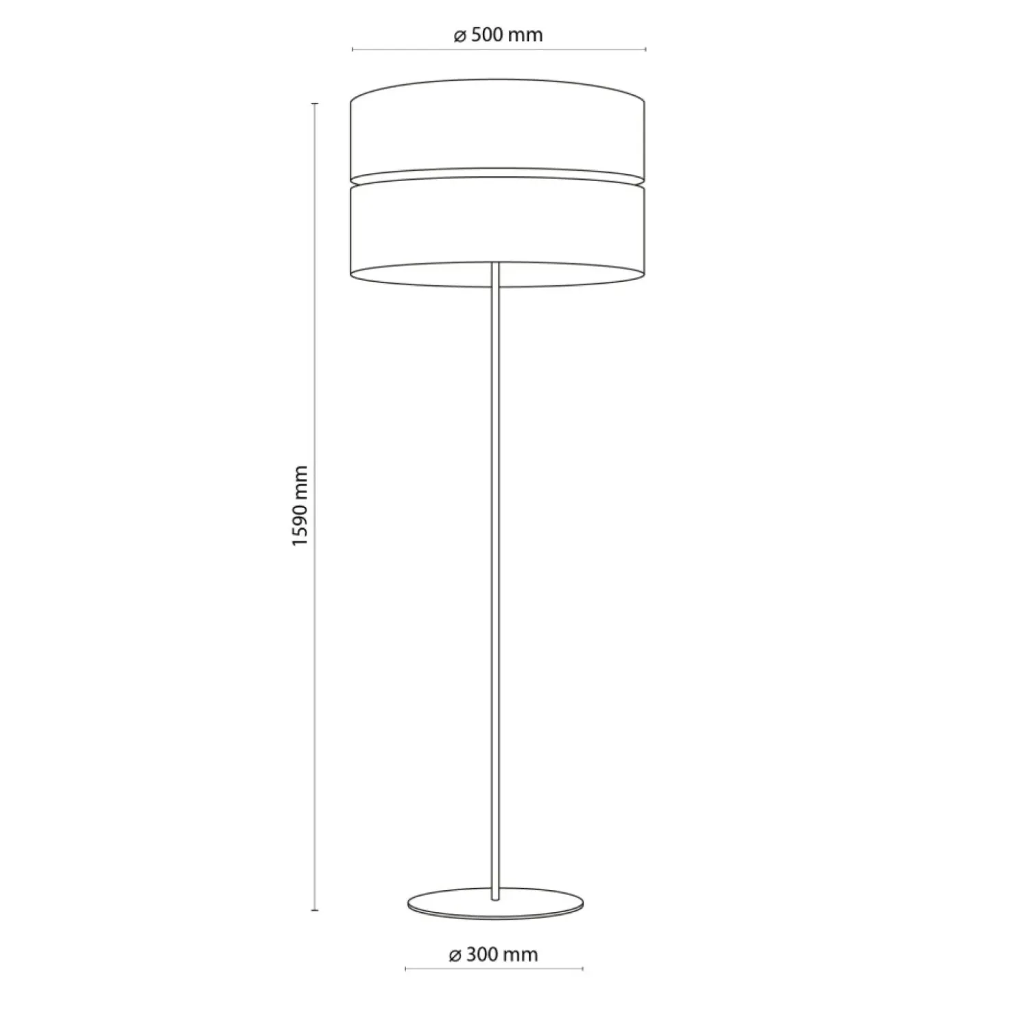 Klasyczna lampa podłogowa z abażurem boho TK 5123 z serii NICOL | Kaja*Sklep Kaja Sale