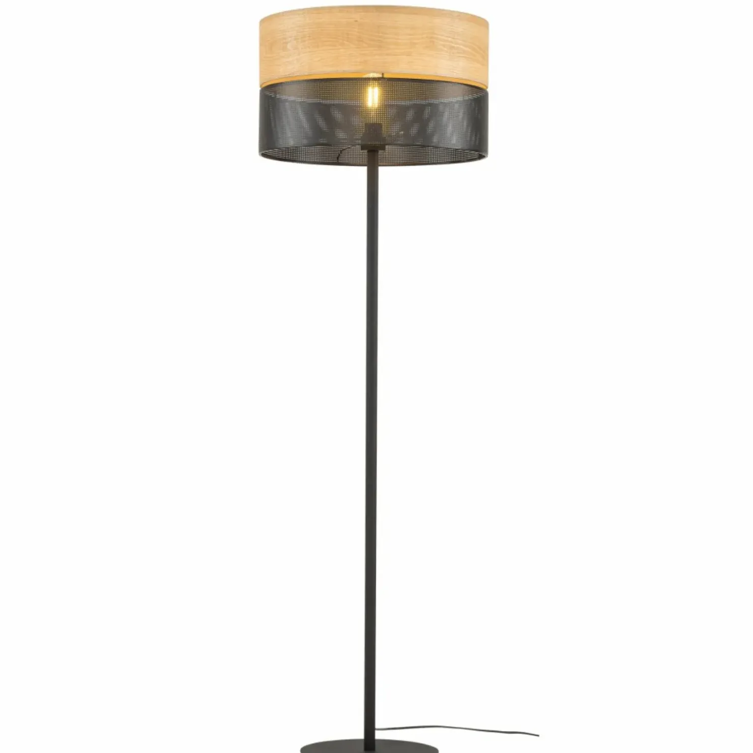 Klasyczna lampa podłogowa z abażurem boho TK 5123 z serii NICOL | Kaja*Sklep Kaja Sale