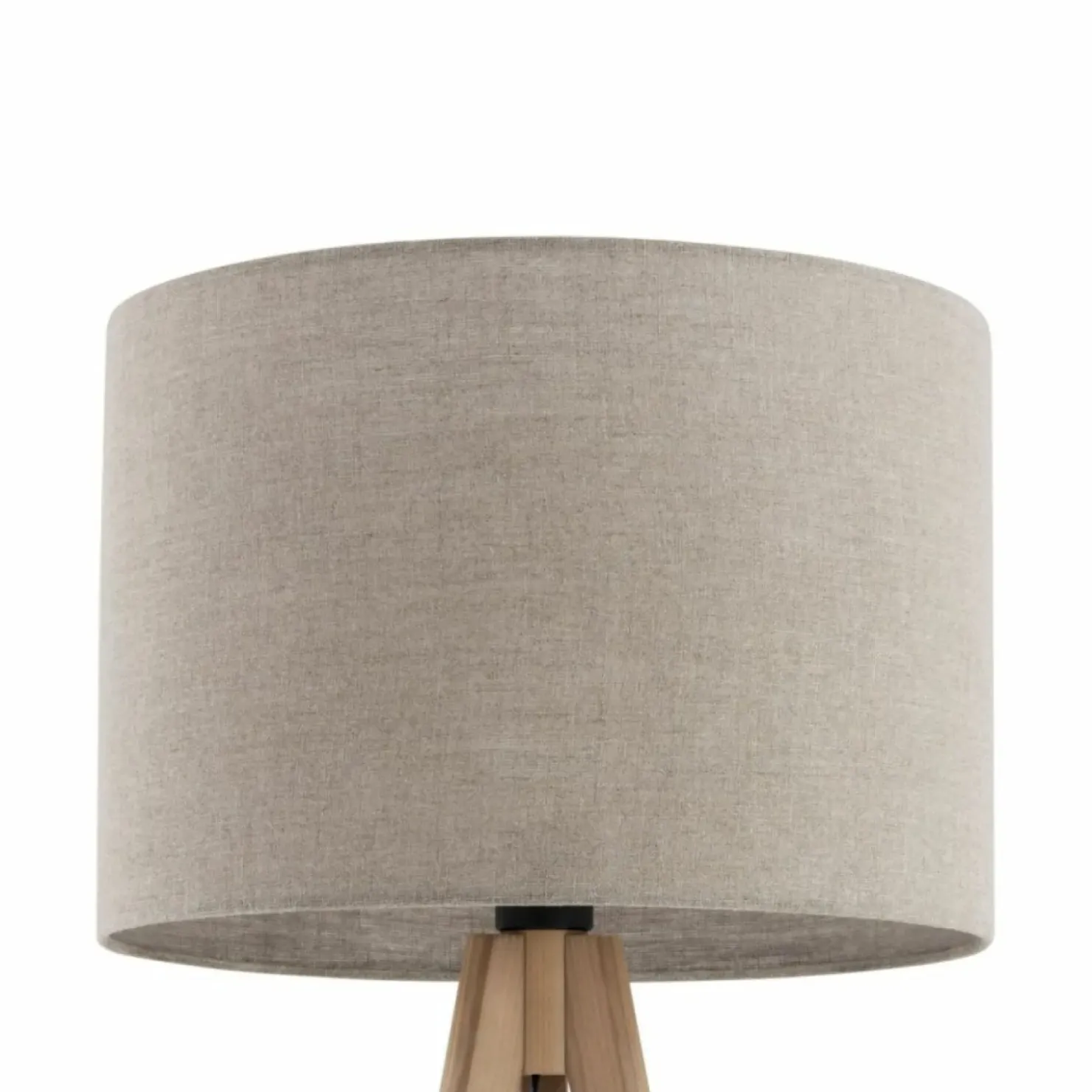 Klasyczna lampa stojąca, trójnóg z lnem TK 16021 GRAND SOSNA | Kaja*Sklep Kaja Outlet