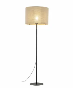 Klasyczna lampa stojąca z jutowym abażurem TK 16012 EARTH | Kaja*Sklep Kaja Hot
