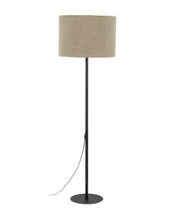 Klasyczna lampa stojąca z jutowym abażurem TK 16012 EARTH | Kaja*Sklep Kaja Hot