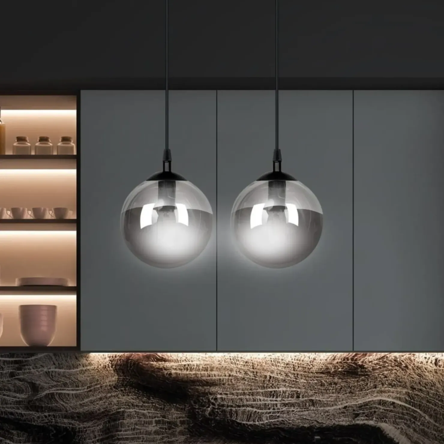 Best Sklep Kaja Klasyczna lampa wisząca idealna do salonu 712/2 | Kaja Oświetlenie