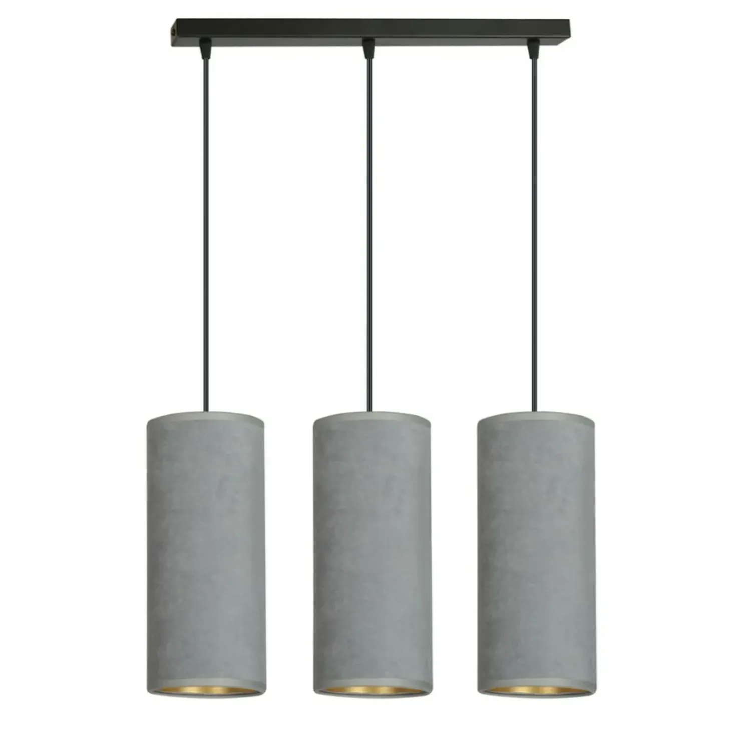 Klasyczna lampa wisząca z szarymi abażurami 1060/3 BENTE | Kaja*Sklep Kaja Clearance
