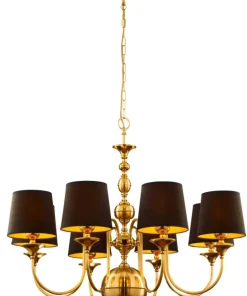 Klasyczna lampa wisząca z czarnymi abażurami JUP 1952 z serii BATUMI*Sklep Kaja Fashion