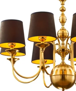Klasyczna lampa wisząca z czarnymi abażurami JUP 1952 z serii BATUMI*Sklep Kaja Fashion