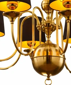Klasyczna lampa wisząca z czarnymi abażurami JUP 1952 z serii BATUMI*Sklep Kaja Fashion