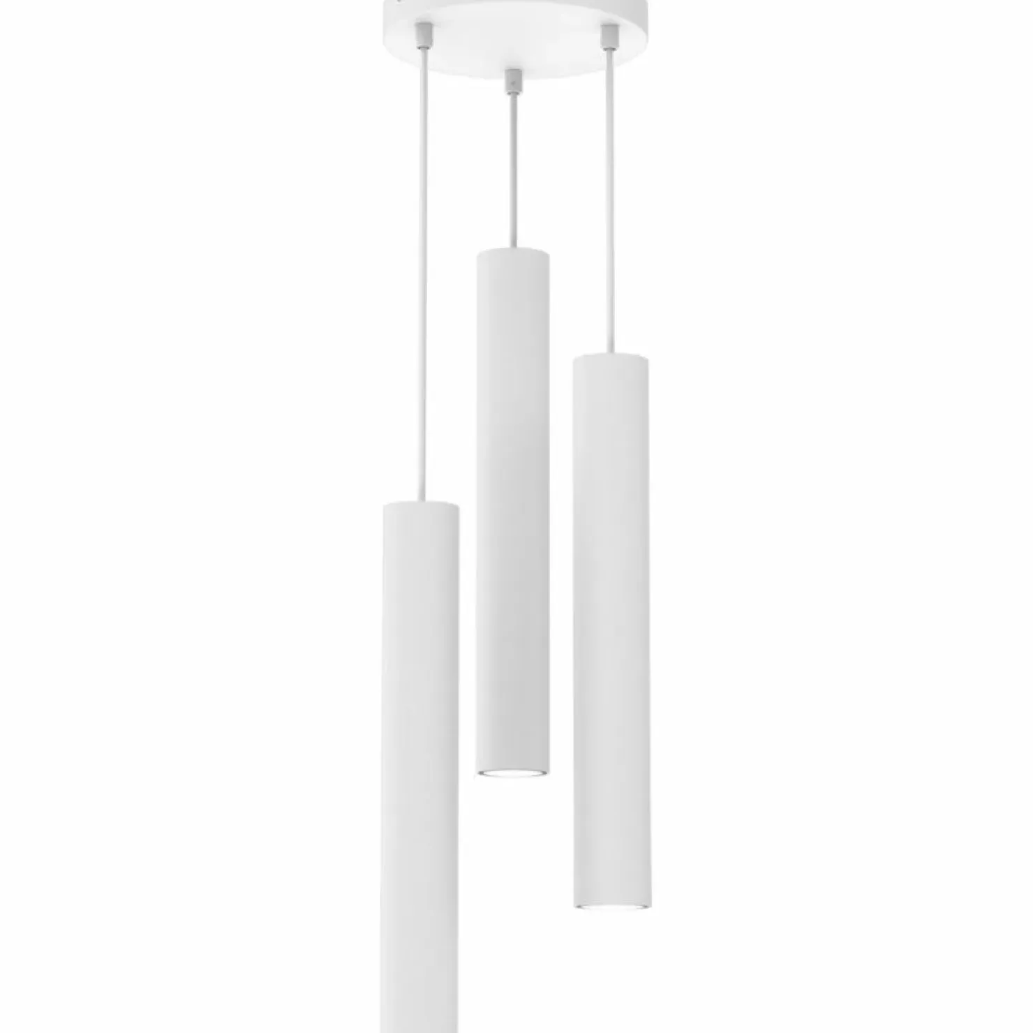 Clearance Sklep Kaja Klasyczna lampa wisząca z tubami GU10 MLP8800 HUDSON WHITE | Kaja