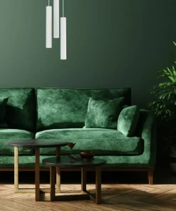 Clearance Sklep Kaja Klasyczna lampa wisząca z tubami GU10 MLP8800 HUDSON WHITE | Kaja
