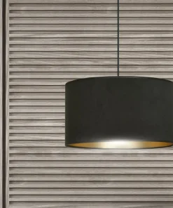 Klasyczna lampa wisząca z czarno-złotym abażurem 1054/1 HILDE | Kaja*Sklep Kaja Best Sale