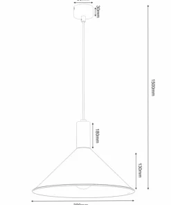 Sale Sklep Kaja Klasyczna lampa wisząca ze stożkowym abażurem ANT 5004 z serii ERTO P