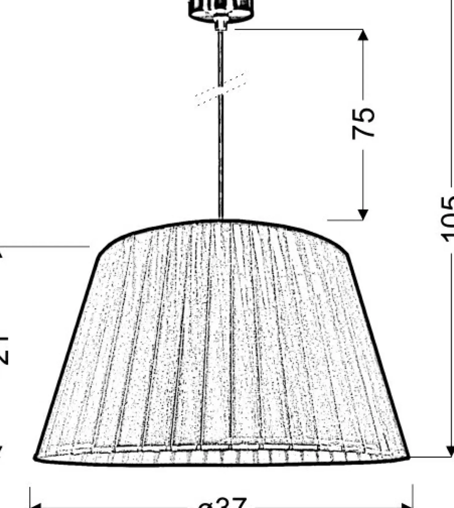 Klasyczna lampa z plisowanym abażurem 31-27122 TIZIANO | Kaja*Sklep Kaja Clearance