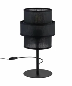 Klasyczna lampka na szafkę w sypialni TK 5895 CALISTO BLACK | Kaja*Sklep Kaja New
