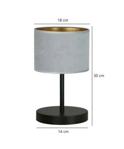 Klasyczna, prosta lampka nocna z abażurem 1050/LN1 HILDE | Kaja*Sklep Kaja Online