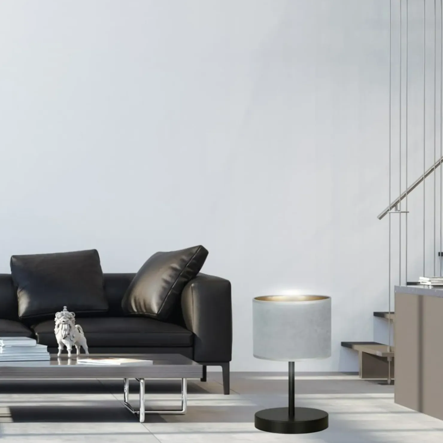 Klasyczna, prosta lampka nocna z abażurem 1050/LN1 HILDE | Kaja*Sklep Kaja Online