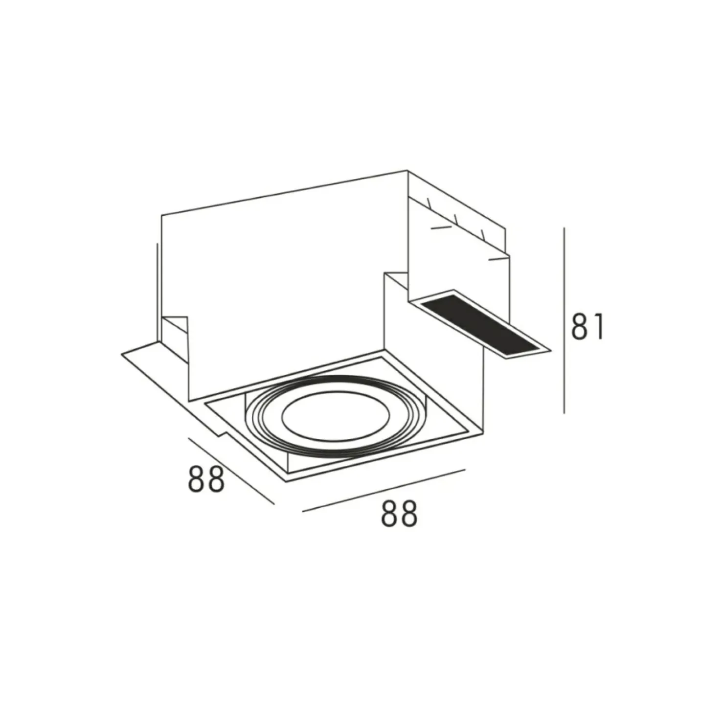 Klasyczne oczko podtynkowe GU10 94361-BK ONEON DL 50-1 | Kaja*Sklep Kaja Discount