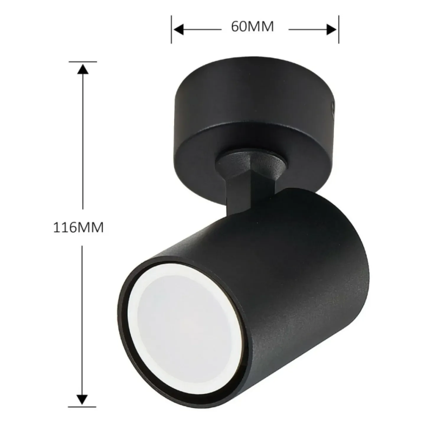 Cheap Sklep Kaja Klasyczny, czarny, regulowany reflektor LP-731/1W BK SNOW | Kaja