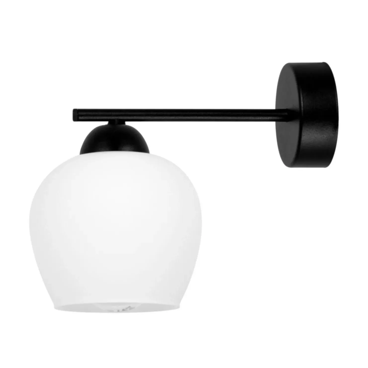 Klasyczny kinkiet ścienny z białym kloszem K-5603 z serii ABRO*Sklep Kaja Flash Sale