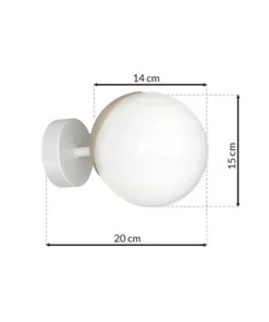 Klasyczny kinkiet z ozdobnym akcentem MLP5423 z serii SFERA WOOD | Kaja Oświetle*Sklep Kaja Flash Sale