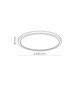 Klasyczny plafon sufitowy ze zintegrowanym LED-em TK 6900 z serii AQUA*Sklep Kaja Cheap