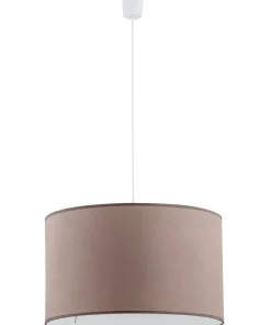 Sale Sklep Kaja Klasyczny żyrandol z beżowym abażurem ⌀30cm TK 3466 z serii RONDO