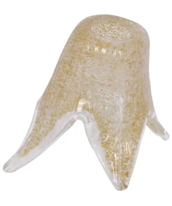 Klosz w kształcie kwiatu z drobinkami złota K-HP 02 TRANSPARENT KLOSZ*Sklep Kaja Fashion