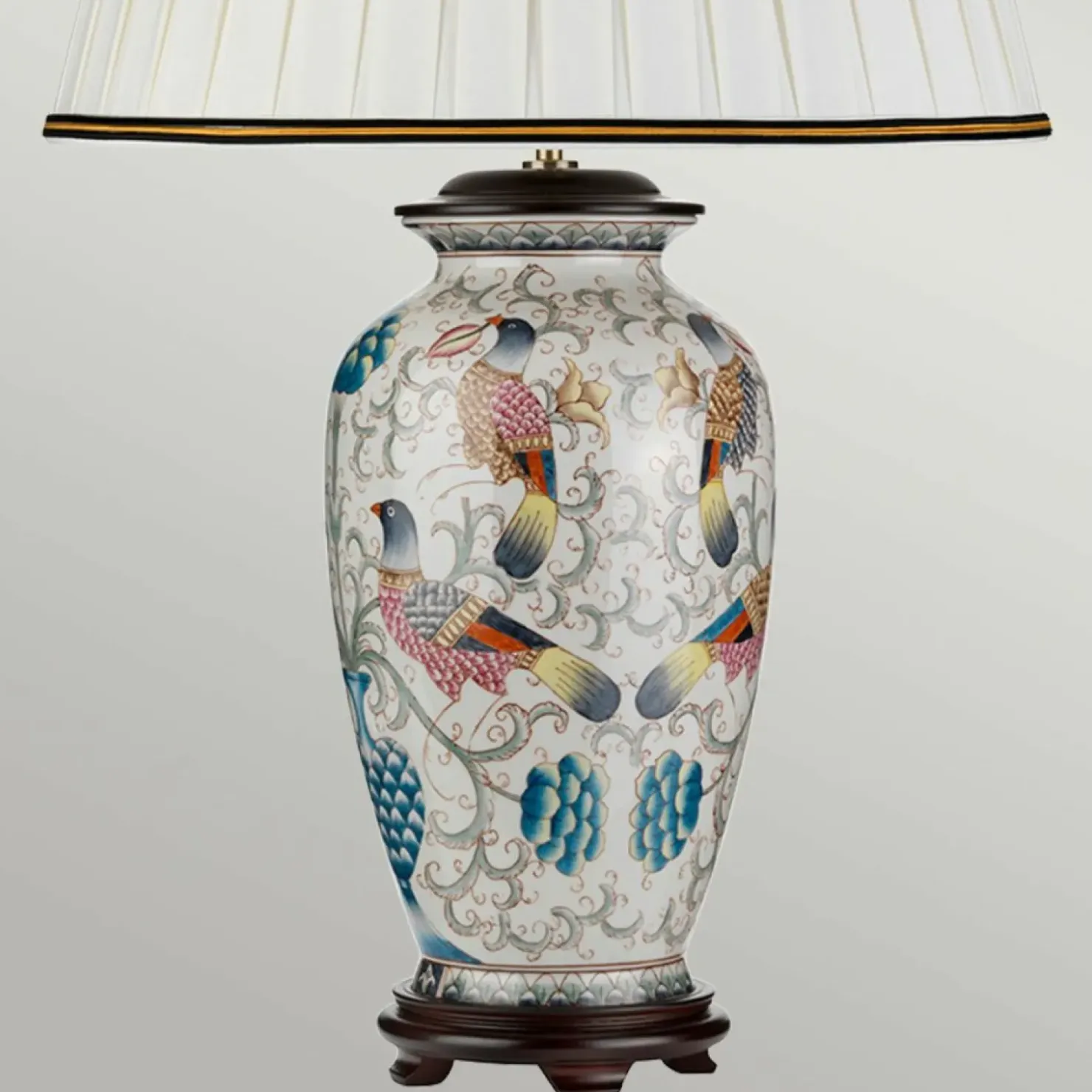 Kolorowa lampa stołowa z abażurem DL-PING-TL z serii PING*Sklep Kaja Shop