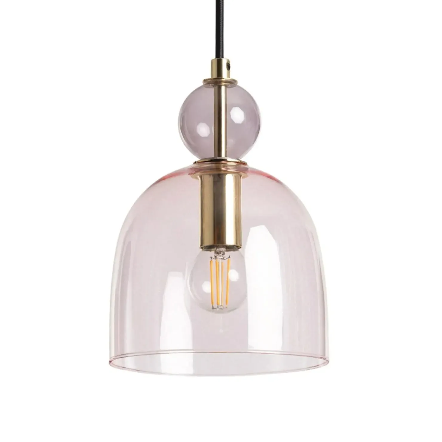 Shop Sklep Kaja Kolorowa, szklana lampa wisząca E14 ABR-KOLO1-F KOLORENO | Kaja fioletowy