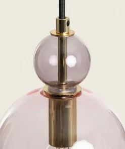 Shop Sklep Kaja Kolorowa, szklana lampa wisząca E14 ABR-KOLO1-F KOLORENO | Kaja fioletowy