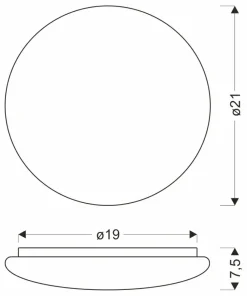 Kopułowa, biała lampa sufitowa LED ⌀21cm 12-28778 BELINA | Kaja*Sklep Kaja Best Sale