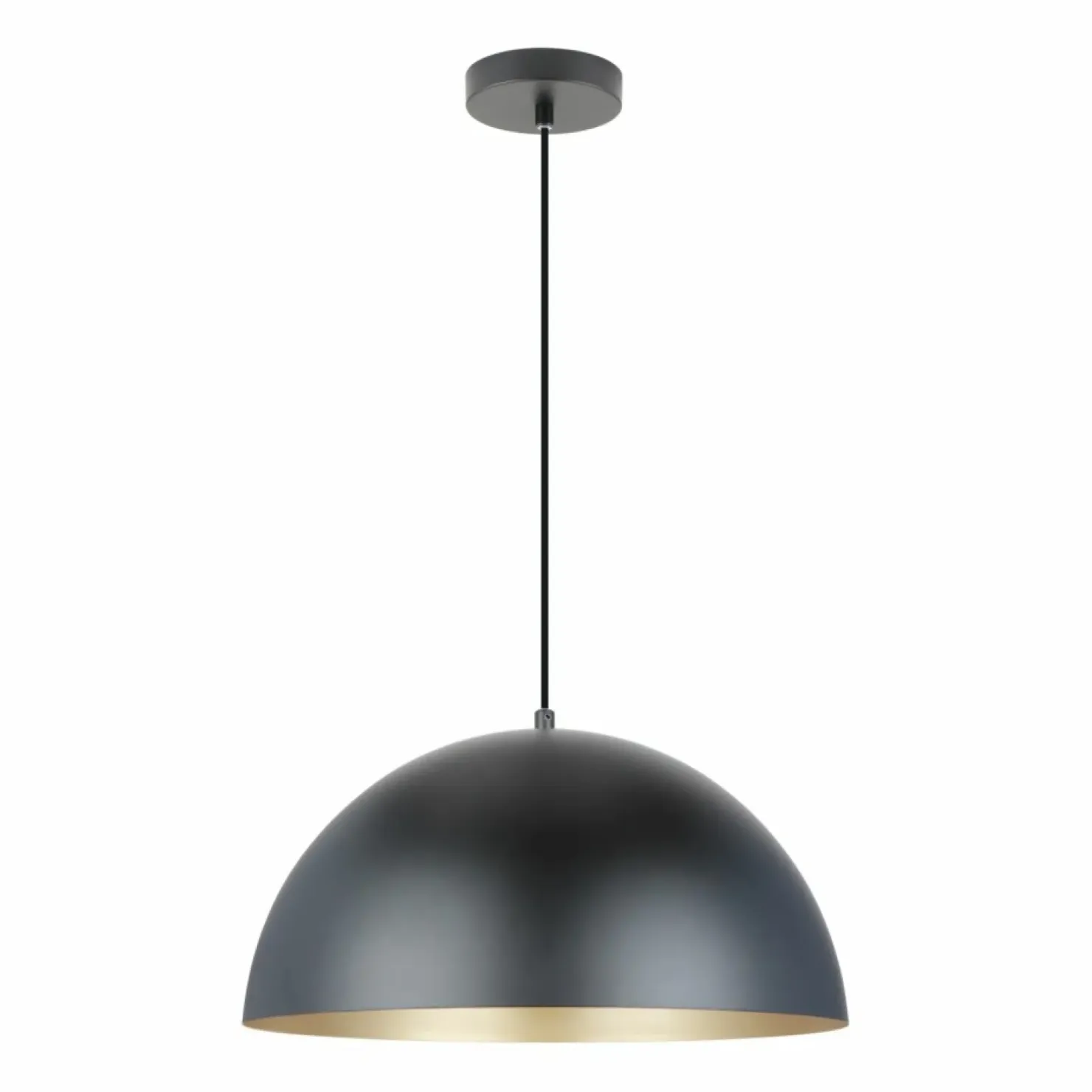 Hot Sklep Kaja Kopułowa, czarno-złota lampa wisząca A8001XL-BK VELA | Kaja