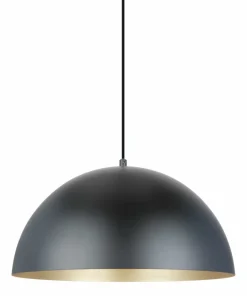 Hot Sklep Kaja Kopułowa, czarno-złota lampa wisząca A8001XL-BK VELA | Kaja