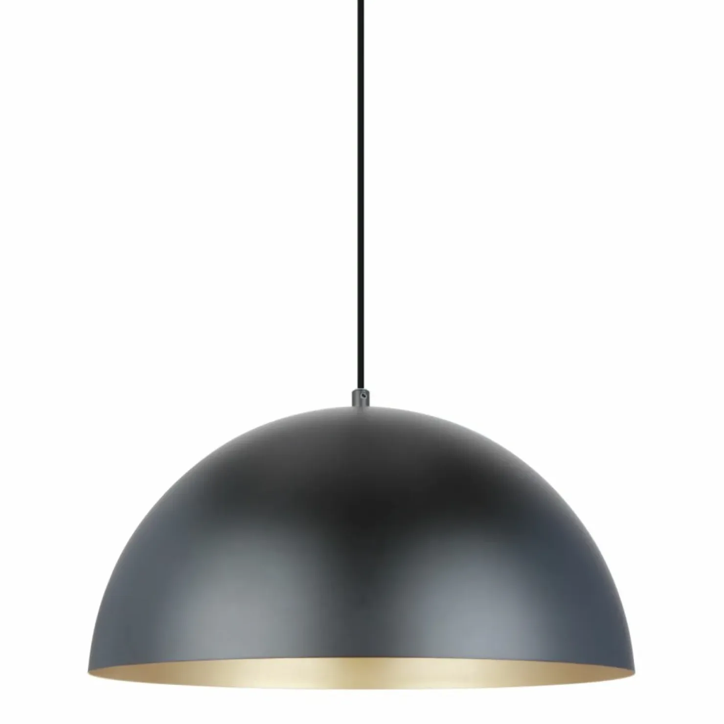 Hot Sklep Kaja Kopułowa, czarno-złota lampa wisząca A8001XL-BK VELA | Kaja