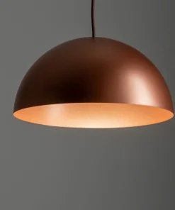 Best Sklep Kaja Kopułowa lampa wisząca z regulowaną długością 10617 HEMISPHERE | Kaja satynowamiedź