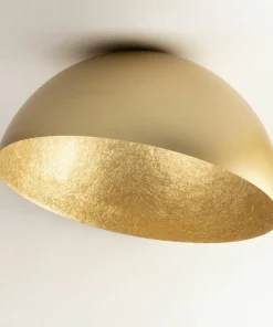 Flash Sale Sklep Kaja Kopułowy plafon w kolorze złota, do salonu SIG 32476 - SFERA 70 ZŁ