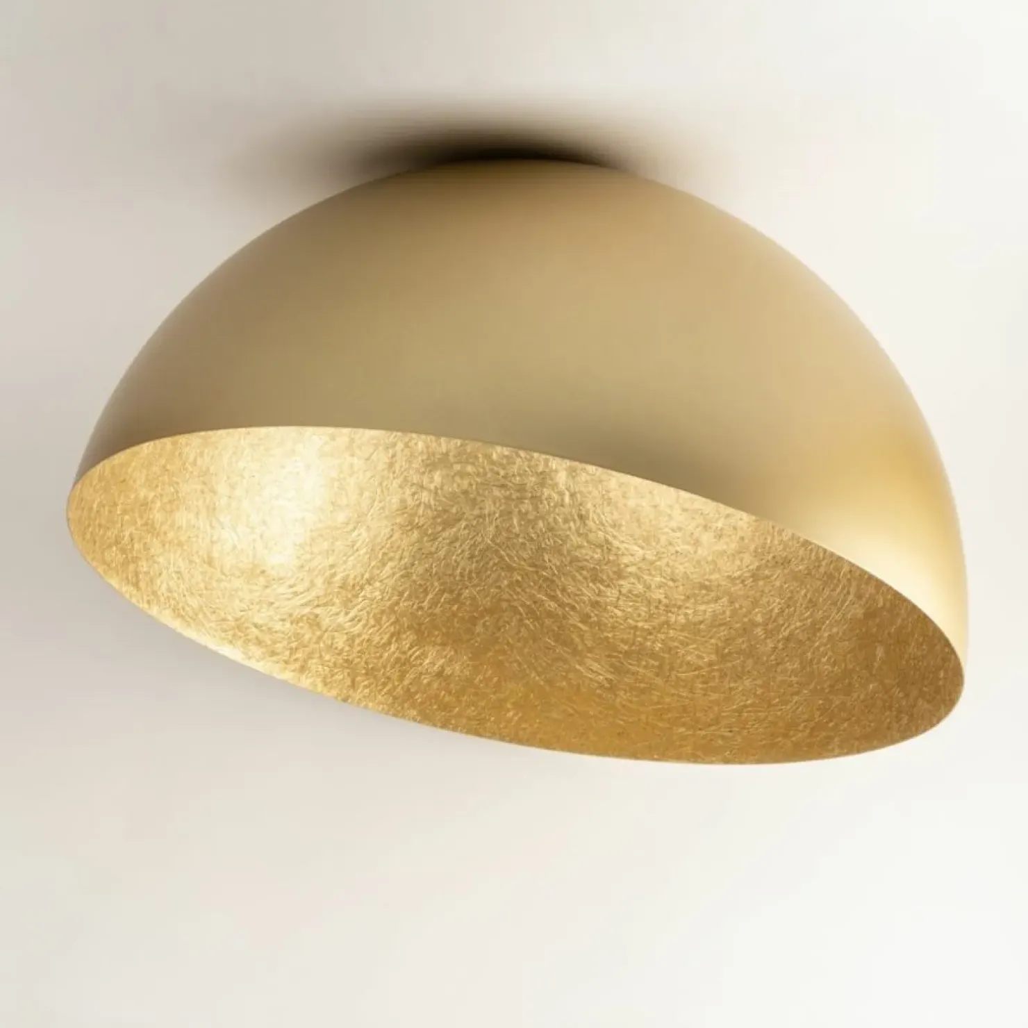 Flash Sale Sklep Kaja Kopułowy plafon w kolorze złota, do salonu SIG 32476 - SFERA 70 ZŁ