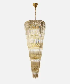 Hot Sklep Kaja Królewska, kryształowa lampa wisząca ZM 19002/40-GLD LUXE | Kaja