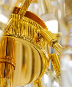 Hot Sklep Kaja Królewska, kryształowa lampa wisząca ZM 19002/40-GLD LUXE | Kaja