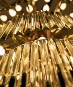 Hot Sklep Kaja Królewska, kryształowa lampa wisząca ZM 19002/40-GLD LUXE | Kaja