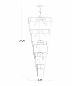 Hot Sklep Kaja Królewska, kryształowa lampa wisząca ZM 19002/40-GLD LUXE | Kaja