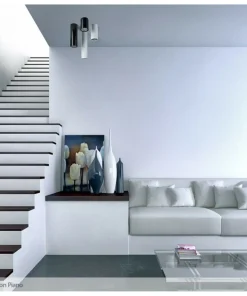 Krótka, czarna tuba natynkowa GU10 15cm 67728 PIANO | Kaja Oświetlenie*Sklep Kaja Online