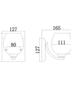 Kryształowa lampa chrom FE-KALLI1-BATH z serii KALLI*Sklep Kaja Discount