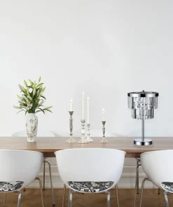 Kryształowa lampka stołowa glamour LP-2910/1T VETRO | Kaja Oświetlenie*Sklep Kaja Discount