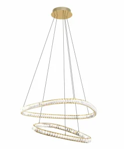 Best Sale Sklep Kaja Kryształowa, ledowa lampa do salonu MD3169-2-3GT ATHESA | Kaja