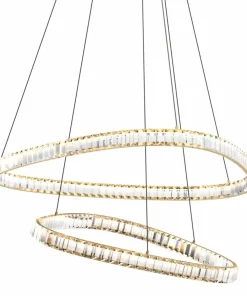 Best Sale Sklep Kaja Kryształowa, ledowa lampa do salonu MD3169-2-3GT ATHESA | Kaja