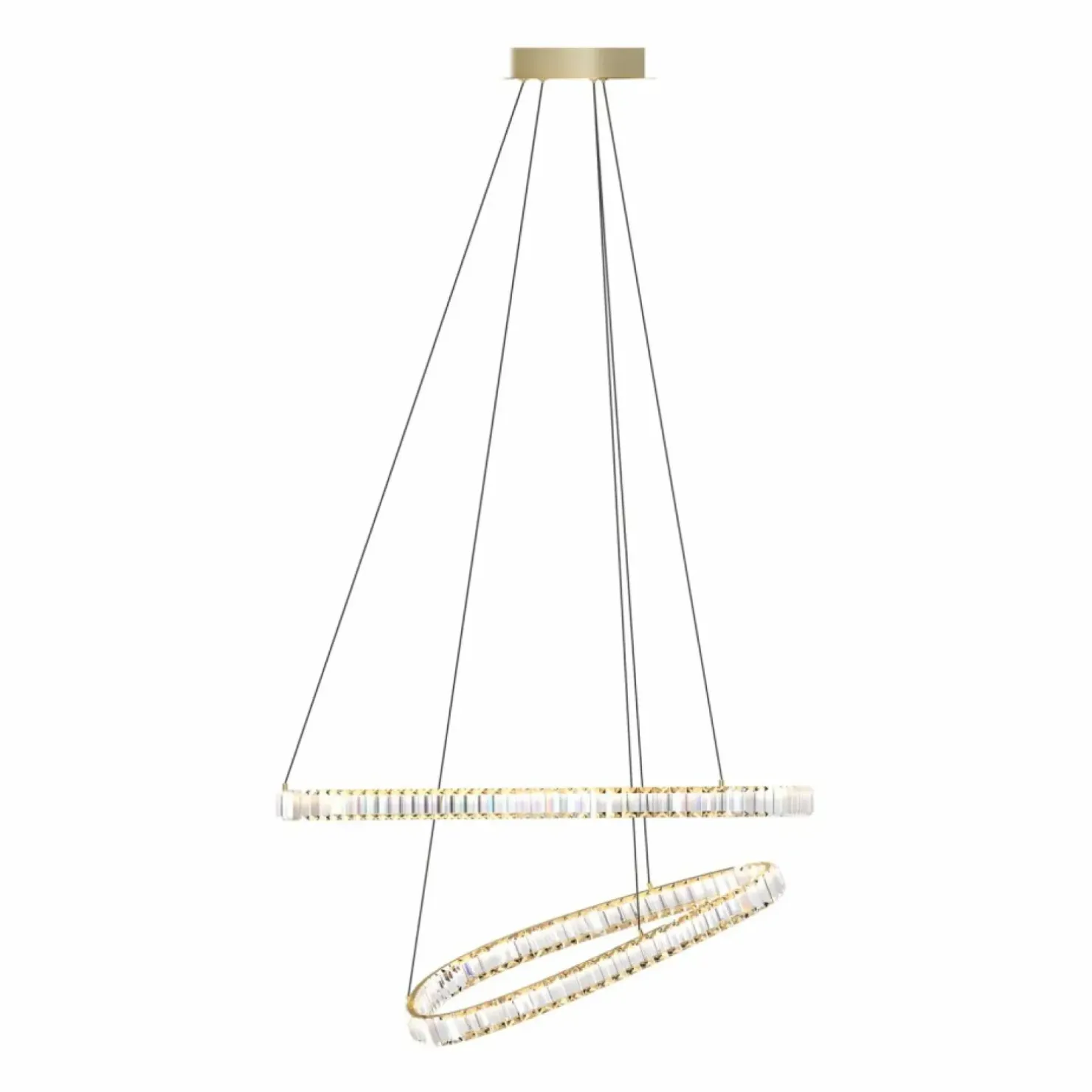 Best Sale Sklep Kaja Kryształowa, ledowa lampa do salonu MD3169-2-3GT ATHESA | Kaja