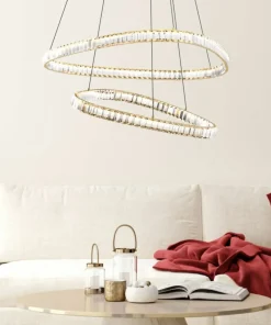 Best Sale Sklep Kaja Kryształowa, ledowa lampa do salonu MD3169-2-3GT ATHESA | Kaja