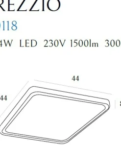Kryształowy plafon LED do sypialni MX C0118 PREZZIO | Kaja Oświetlenie*Sklep Kaja Sale